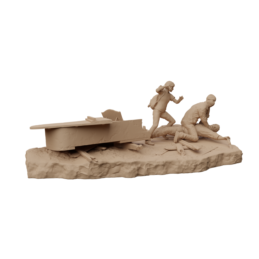 The Last Of Us - Fighting Scene STL File For 3D Printing