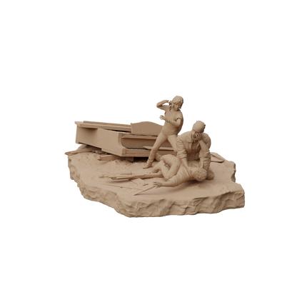 The Last Of Us - Fighting Scene STL File For 3D Printing