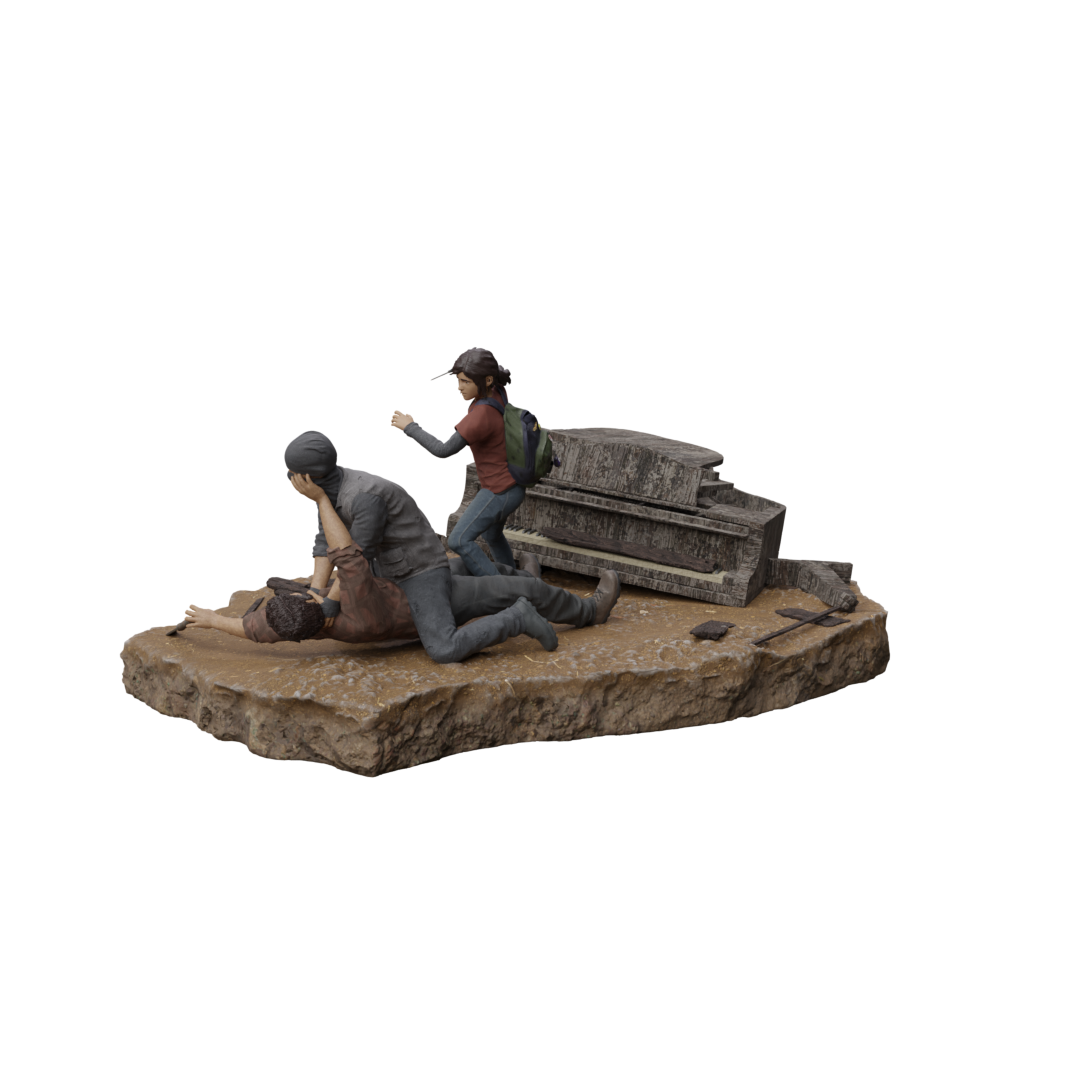 The Last Of Us - Fighting Scene STL File For 3D Printing