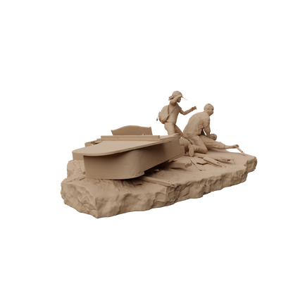 The Last Of Us - Fighting Scene STL File For 3D Printing