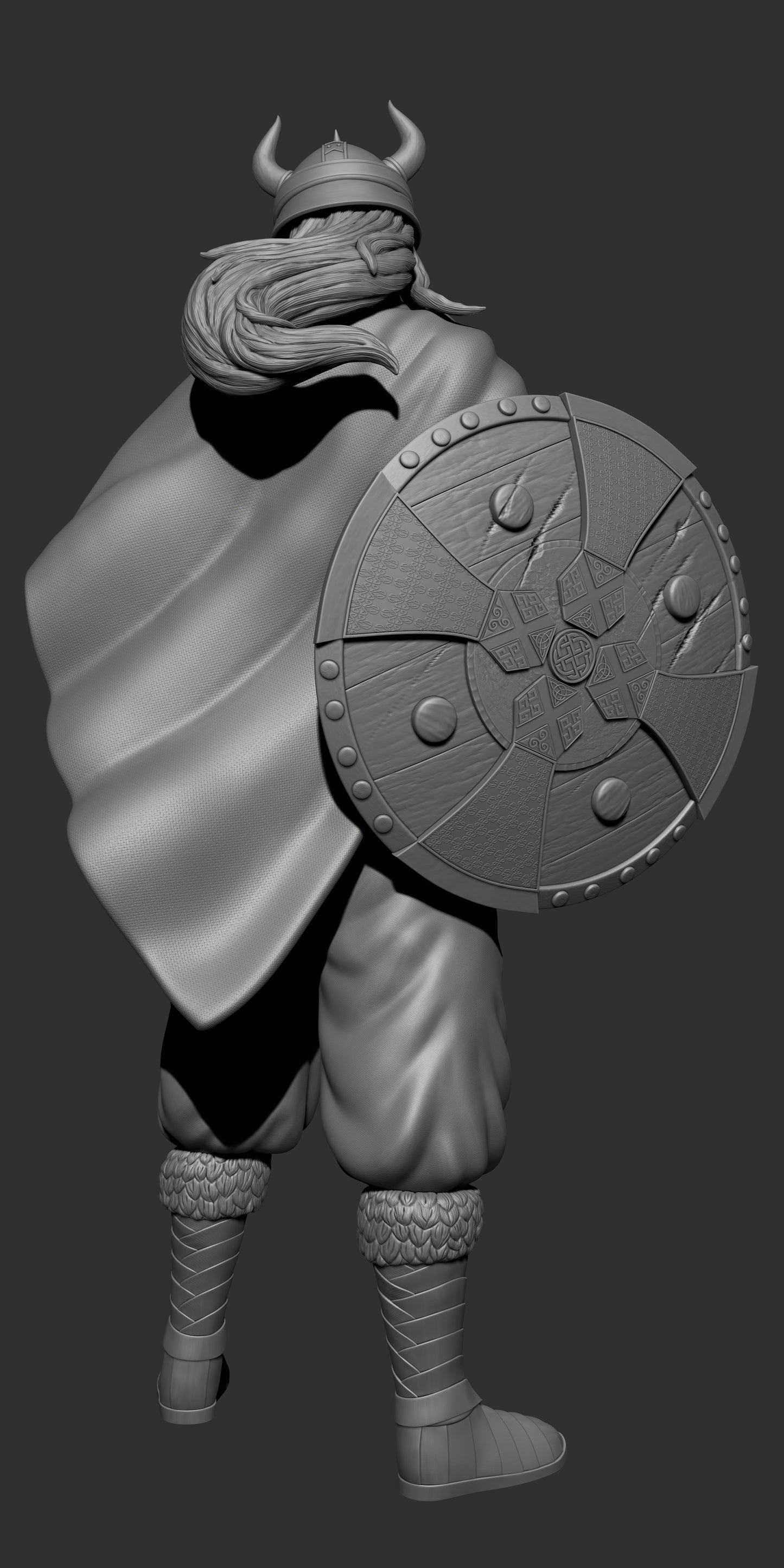 Viking Female Warrior - STL File For 3D Printing