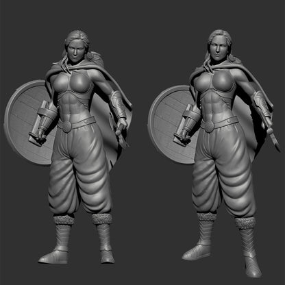 Viking Female Warrior - STL File For 3D Printing