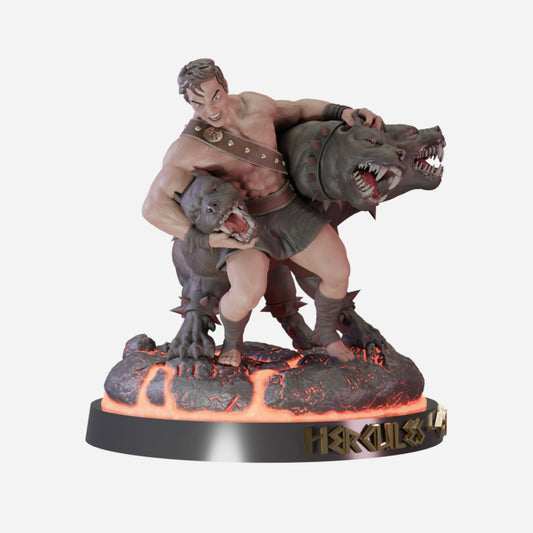 Hercules Vs. Cerberus - Greek Mythology STL Files for 3D Printing