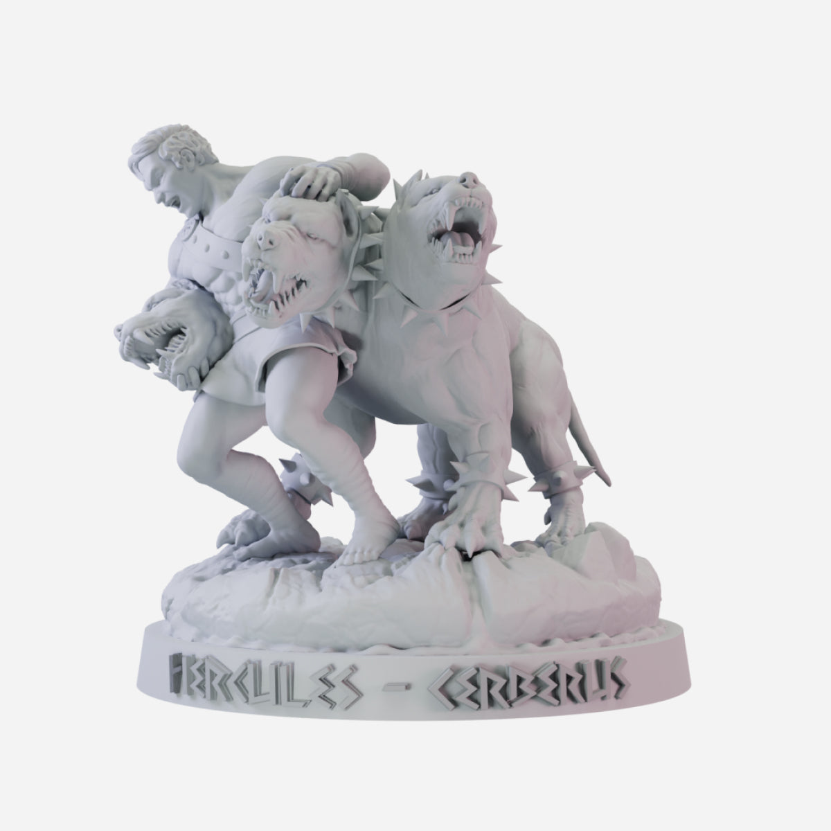 Hercules Vs. Cerberus - Greek Mythology STL Files for 3D Printing