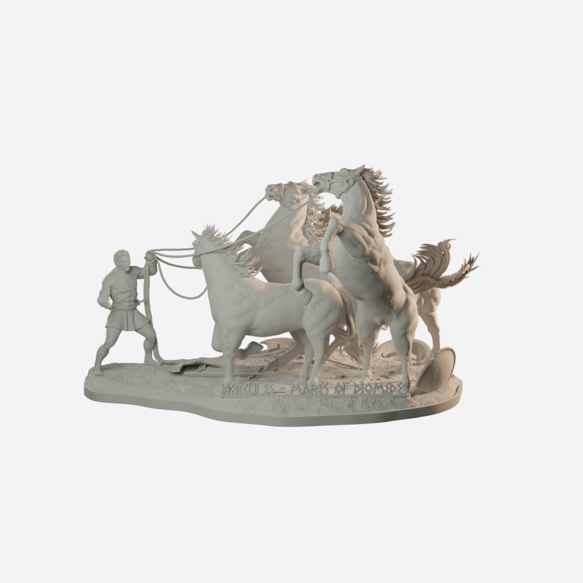 Hercules Vs. Mares Of Diomedes STL Files for 3D Printing