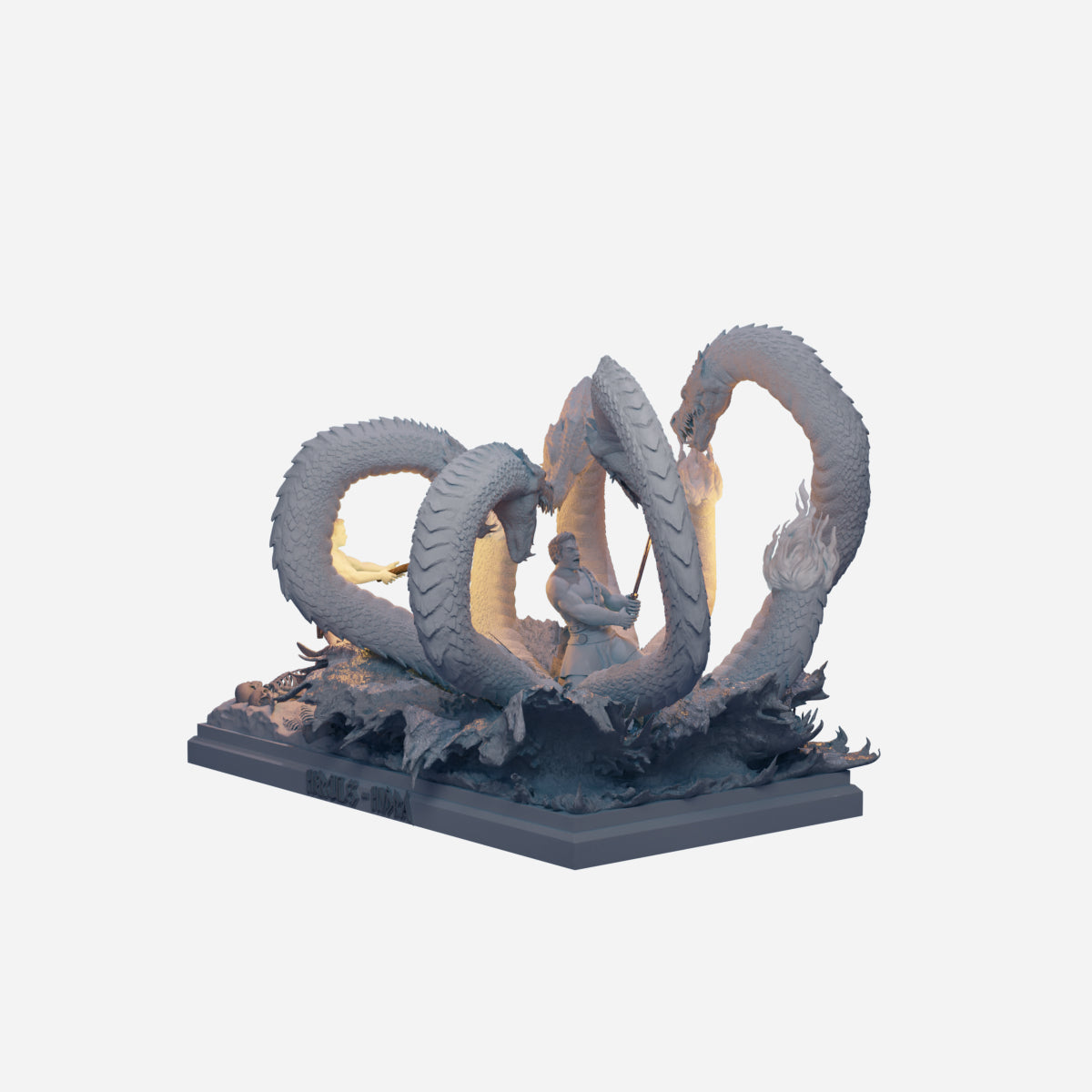 Hercules Vs. Hydra STL Files for 3D Printing