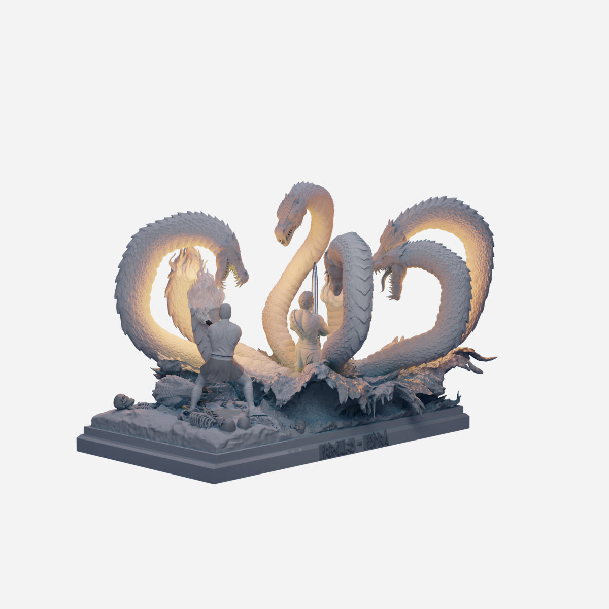 Hercules Vs. Hydra STL Files for 3D Printing