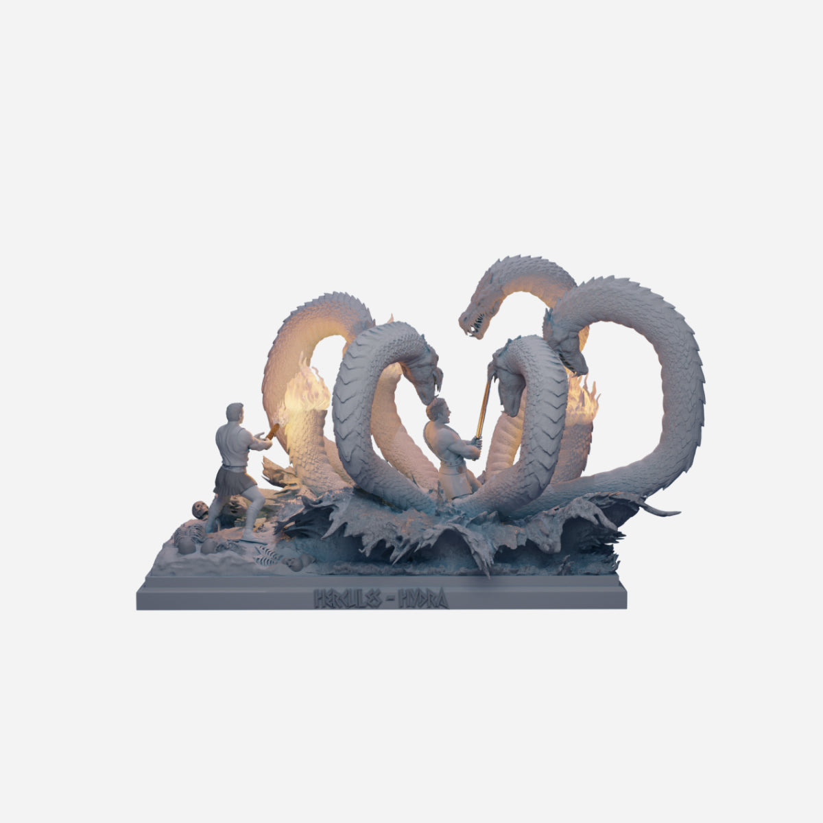 Hercules Vs. Hydra STL Files for 3D Printing