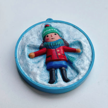 Snow Angels Christmas Ornament STL Files for 3D Printing