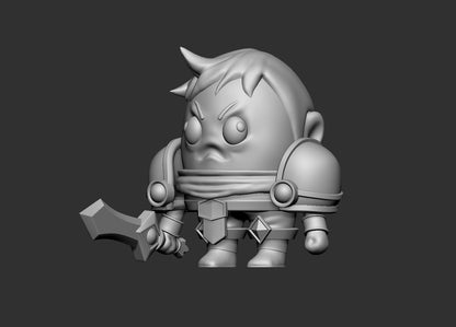 [LOL] LEAGUE OF LEGEND - GAREN - HEAD ON LEGS STL Files for 3D Printing