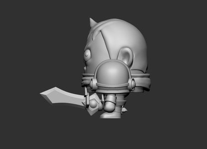 [LOL] LEAGUE OF LEGEND - GAREN - HEAD ON LEGS STL Files for 3D Printing