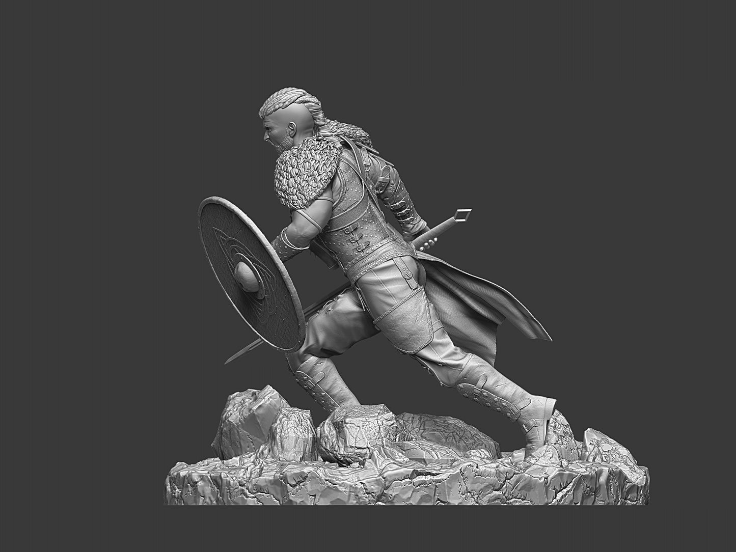 Charging Viking Warrior - STL File For 3D Printing